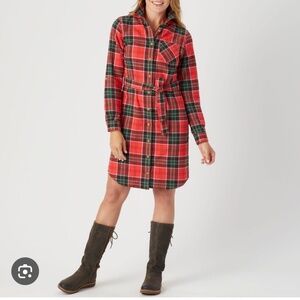 Duluth Trading Flannel Dress